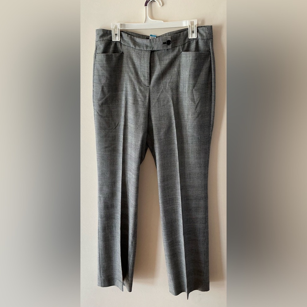 Talbots Women’s Black And Grey Plaid Pant Suit   Size 10  Like New - Picture 11 of 16